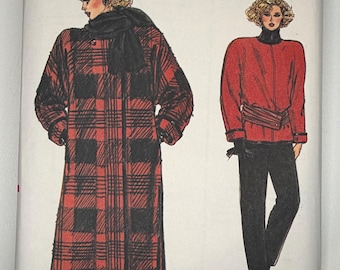 Bardzo łatwy wykrój do szycia Vogue z lat 80. – 9422 – NIEPODCIĘTY – Rozmiary 6, 8, 10