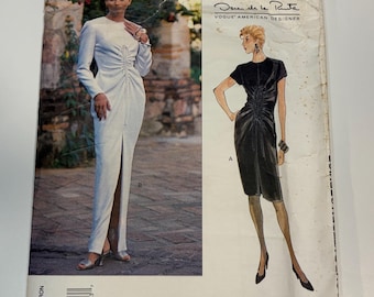 Oscar de la Renta - Women’s Dresses Sewing Pattern- Vogue 1391 - UNCUT - Size 14-16-18