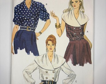 Bluzki damskie Vogue z lat 90. – Vogue 8232 – NIEOBRAZOWANE – 8,10,12
