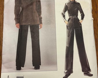 1990s Vogue Sewing Pattern 2345 - Montana - Women's Jacket and Pants - Size 8,10 - UNCUT