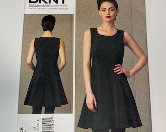 Vogue DKNY  Women’s Dress - Sewing Pattern V1408 - UNCUT - Sizes 6-14
