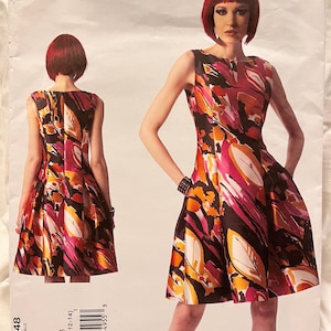 Tom and Linda Platt for Vogue - UNCUT Dress Sewing Pattern V1348 - Sizes 6,8,10,12,14