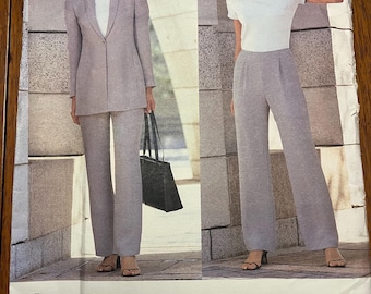 2000s Anne Klein - Vogue Jacket and Pants - Sewing Pattern 2389 - UNCUT - sizes 6,8,10