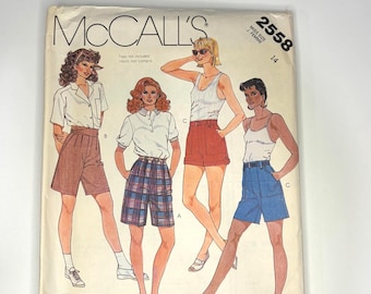 1980年代のレディースショートパンツ - マッコールズ 2558 - 未裁断 - 14