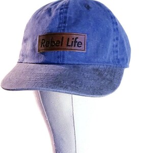 Rebel life two tone denim golf hat image 2