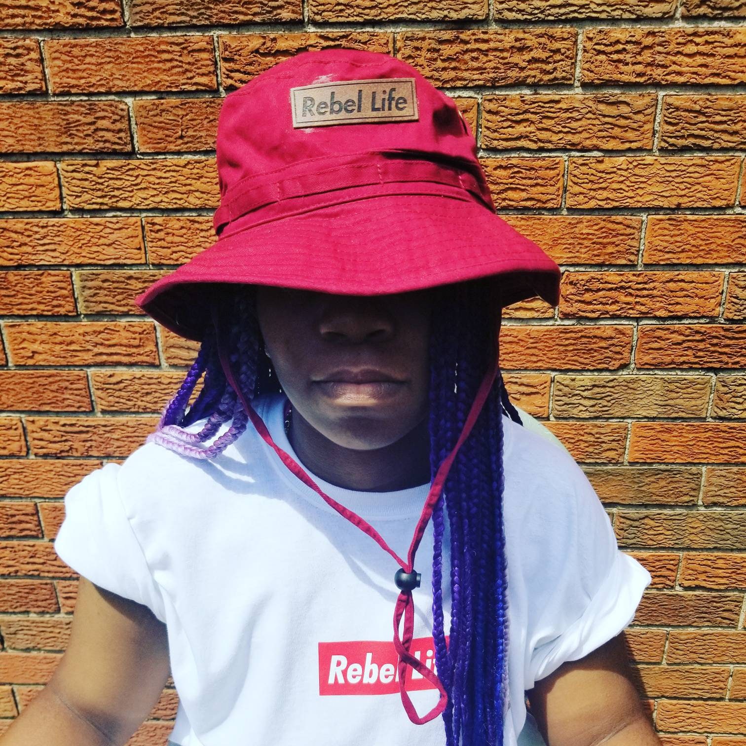 Rebel Life Leather Patch Bucket Hat - Etsy