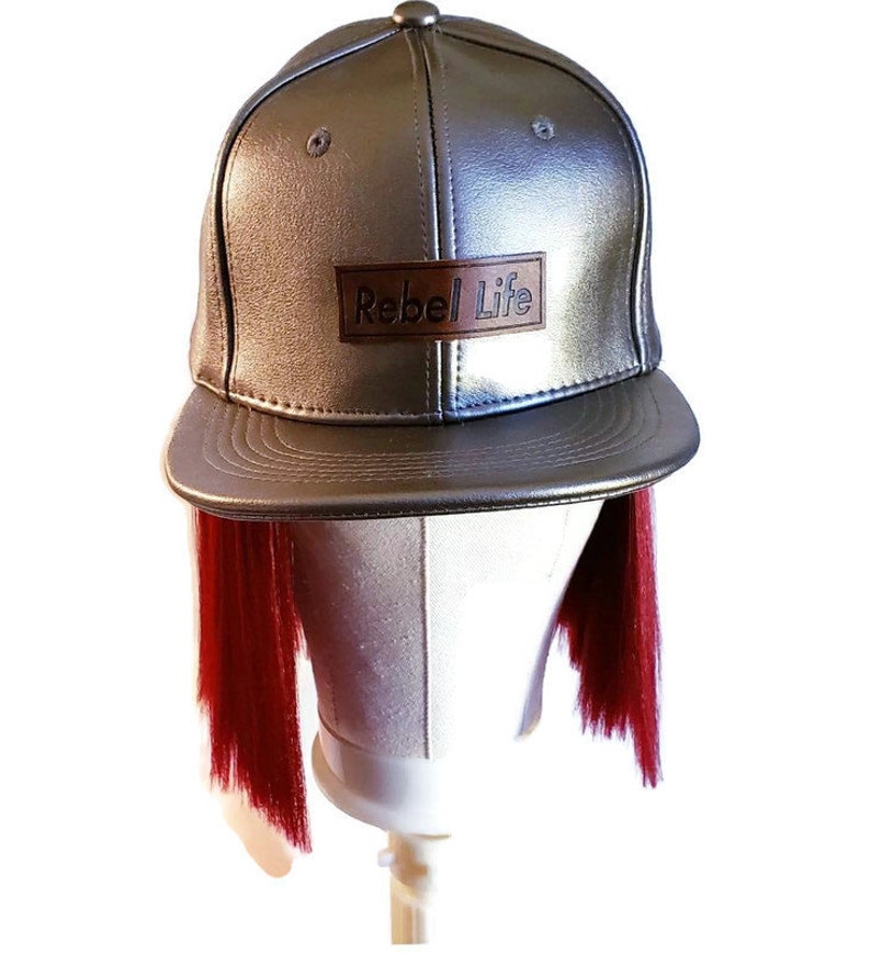 Rebel life METALLIC trucker hat image 2