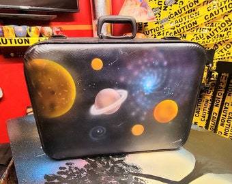 Universe cosmos inspired luggage briefcase