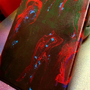 Red roots on  canvas 8×10