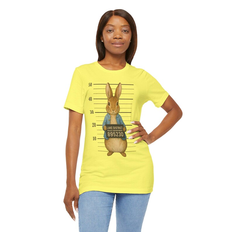 Mugshot Peter Rabbit Tee | Bunny Mugshot T-shirt, Lake District Arrest ...
