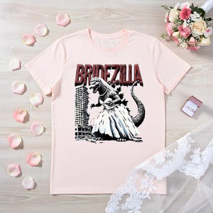 Camiseta Bridezilla, ropa de boda divertida, camiseta unisex para damas de honor, regalo de despedida de soltera, camiseta novedosa