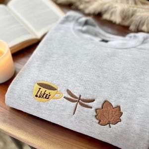 Embroidered Stars Shirt Hollow , Vintage Shirt, Nostalgia Shirt, Autumn Shirt, Shirts for Women, Gift for Her, TV Show Fans Gift