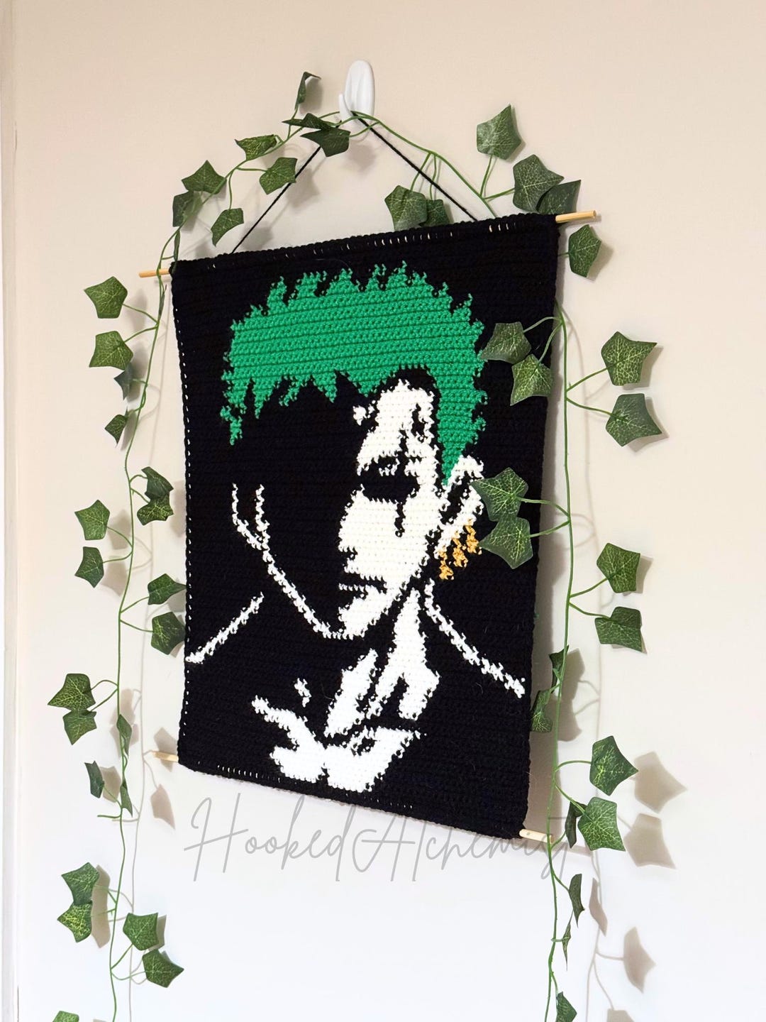 Anime Crochet Pattern | Easy Digital Tapestry for Anime Pirate Fans ...