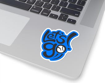 Baseball Stickers: Hand-Lettered Sports Fan Decals