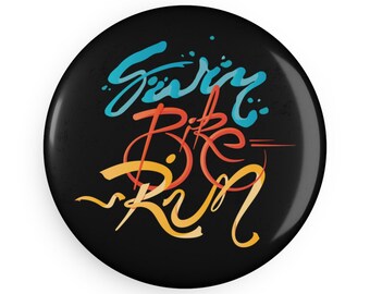 Triathlete Art Magnet: Fitness Motivation, Inspirational Athlete Decor