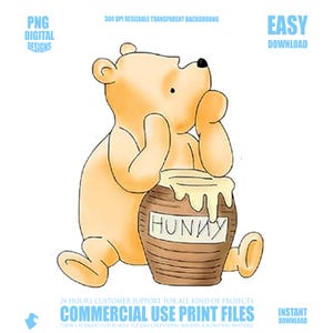 4 Classic Winnie The Pooh PNG, SVG pooh bear bundle Printable, Boy Birthday pooh  Vintage Pooh png,pooh Baby Shower png, pooh bear new born