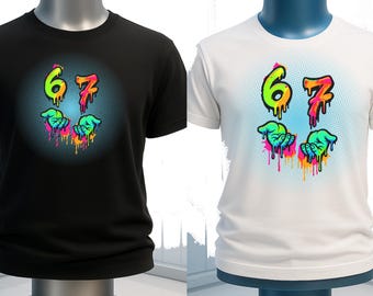 67 sei sette meme design alla moda bundle multicolore download digitale png sublimazione sfondo trasparente