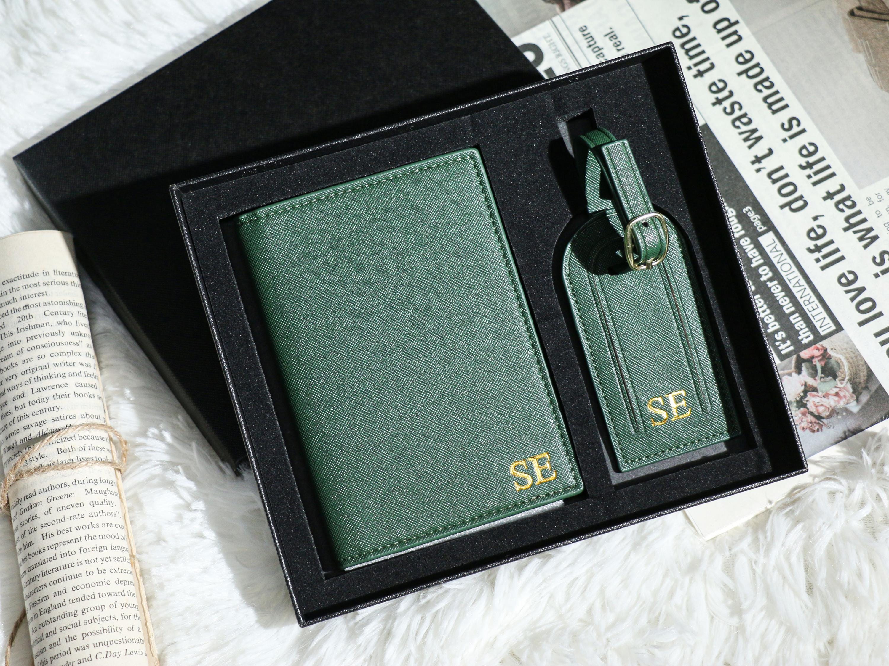 Housse de protection/Portefeuille en cuir synthétique souple pour passeport, billets, cartes de