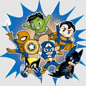 Superheroes 14 Coloring Pages – Printable Drawing Activity for Kids – Fun Superhero Art Pages – Instant Download
