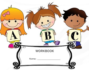 Letter and Number Tracing Workbook, Preschool Kindergarten (Printable PDF)