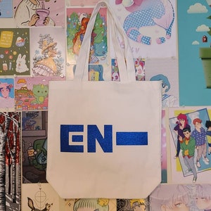 Enhypen logo canvas tote bag