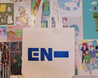 Enhypen logo canvas tote bag
