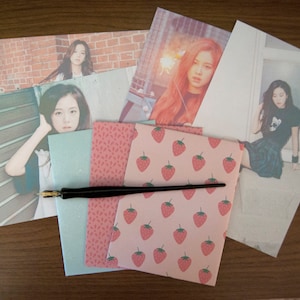 Black Pink debut teaser stationery set