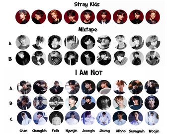 Stray Kids pinback buttons, magnets and keychains