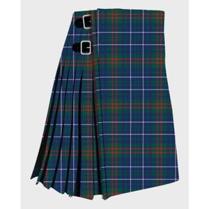 Clan Edmonstone Tartan Kilt for Men – Scottish Heritage Plaid Kilt | Custom Highland Wear | Traditional Clan Tartan Skirt