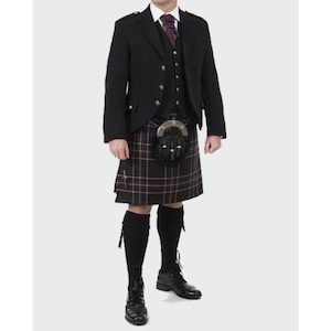 Conjunto de falda escocesa Argyll de lujo para hombre: conjunto completo de las Tierras Altas de Escocia