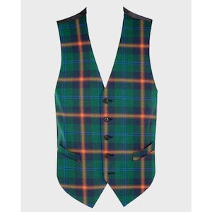 Handmade Tartan Vest: Scottish Kilt Waistcoat, Formal Highlandwear