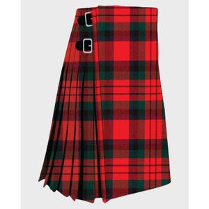 Clan MacDuff Premium Tartan Kilt for Men | Wool Blend Custom Kilt | Handmade Scottish Highland Wear | Traditional 8-Yard Kilt