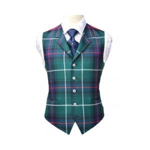 Mackenzie Tartan Kilt Vest: Scottish Highlandwear Waistcoat