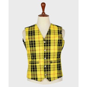 MacLeod of Lewis Tartan Vest: Scottish Highland Kilt Waistcoat