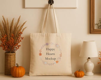 Neutral Tote Bag Mockup Print on Demand