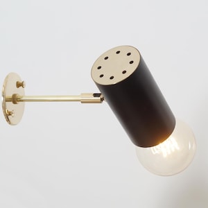 Mid Century Modern Wall Lamp Vanity Raw Brass Wall Sconce Brass Vintage Wall Lighting  Handcrafted Fixture Wall Lamp