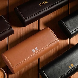 Personalized Glasses Case, Personalized Sunglasses Leather Box,Unisex Glasses Case,For Women, For Man,Valentines Gift For Wife,Best Man Gift