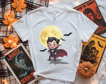 Kawaii Dracula PNG: Spooky Halloween Clipart (Digital Download
