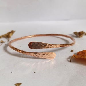 Hammered Copper Bangle, Adjustable Copper Bangle, Stacking Copper Bangle, Women Bangle, Handcrafted Bracelet, Bohemian Style Bangle