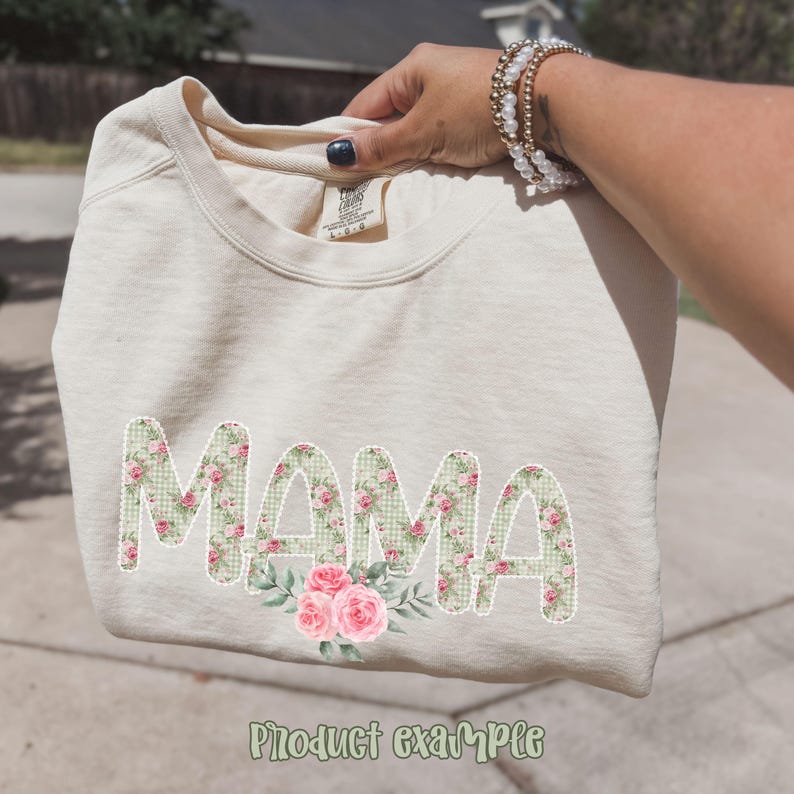 Sage Green Gingham Floral Alphabet PNG Bundle Coquette Aesthetic Preppy ...