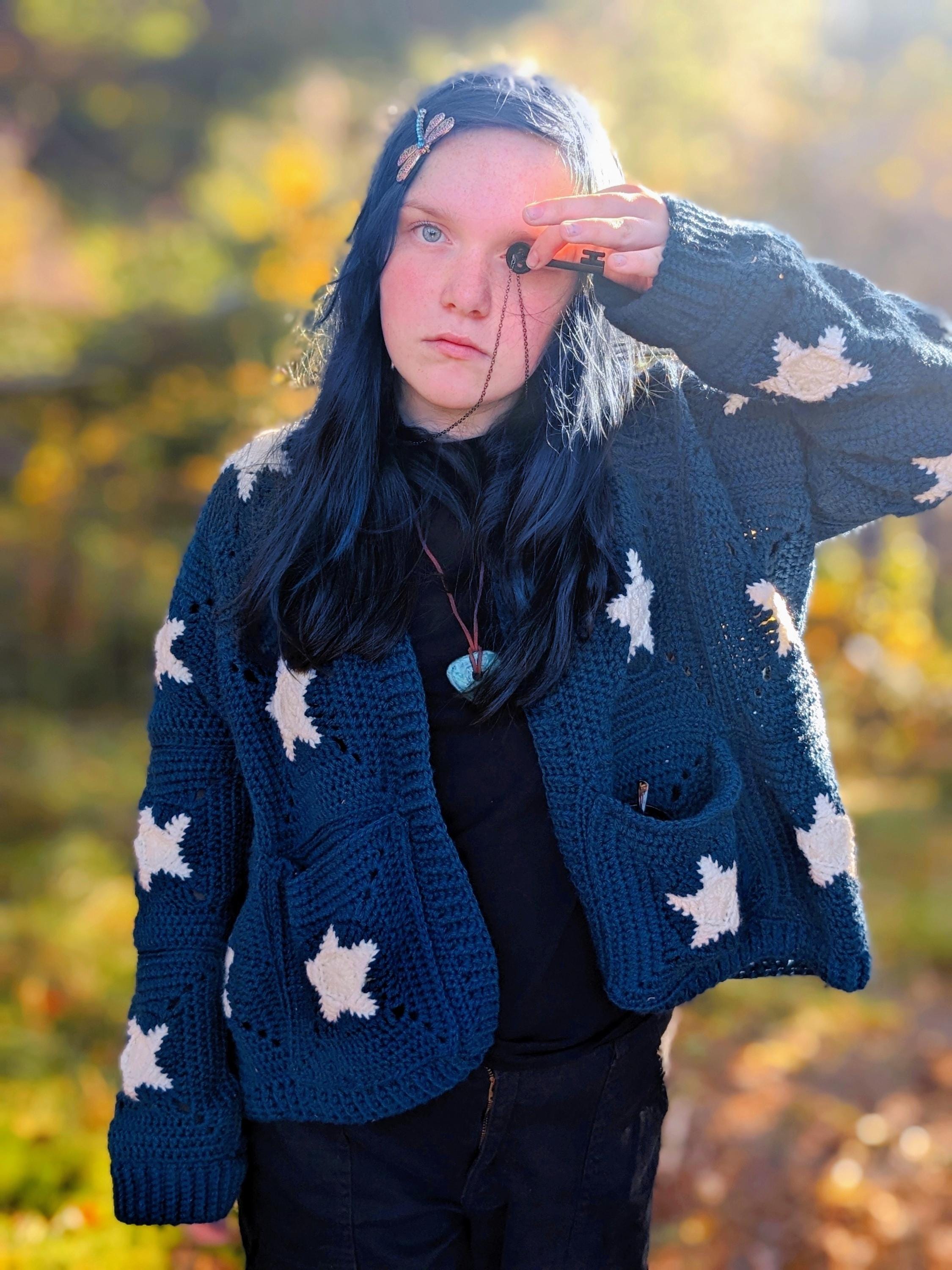 Coraline Inspired Cardigan Crochet Pattern - Etsy