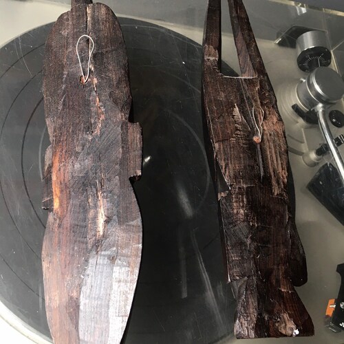 African Hand Carved Wood shops MCM Wall Hangings