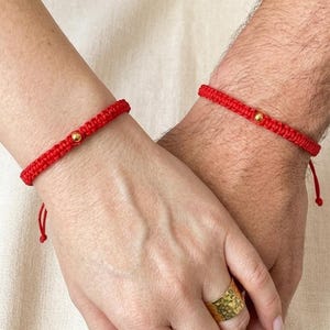 Red String Protection Bracelet Durable Cord Lucky Thread Bracelet Minimalist Gift
