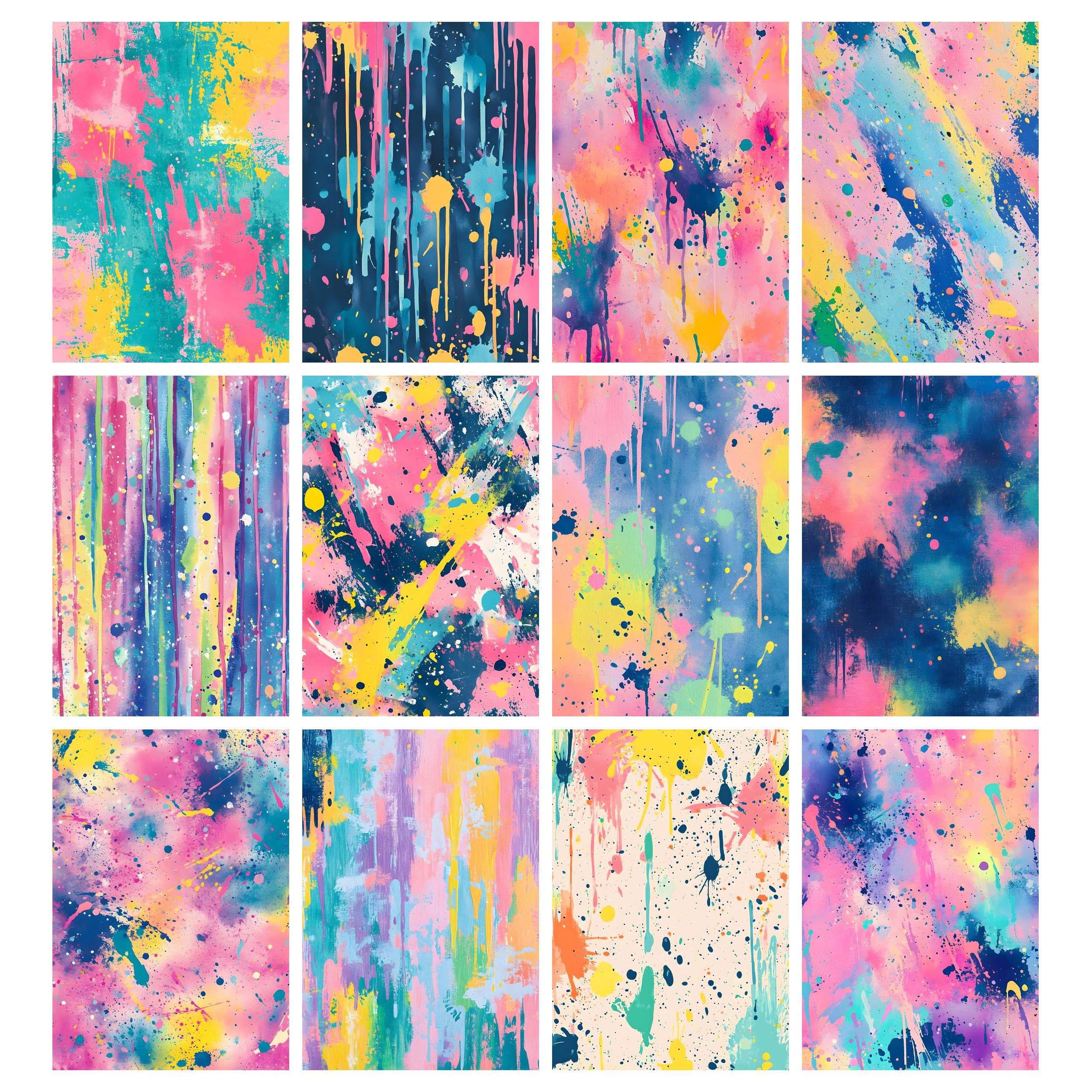 Paint Splattered Pattern Paint Splatter Pattern, Brushstroke Pattern, Paint Texture, Abstract ...