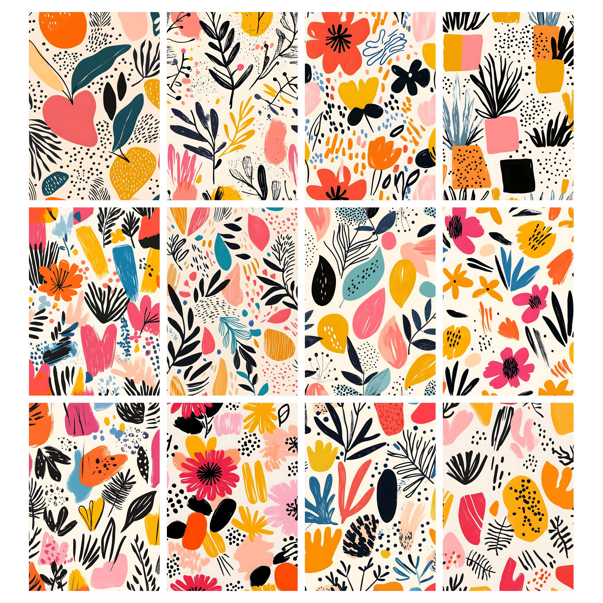 Colorful Doodle Pattern, Doodle Background, Doodle Digital Papers, Hand ...