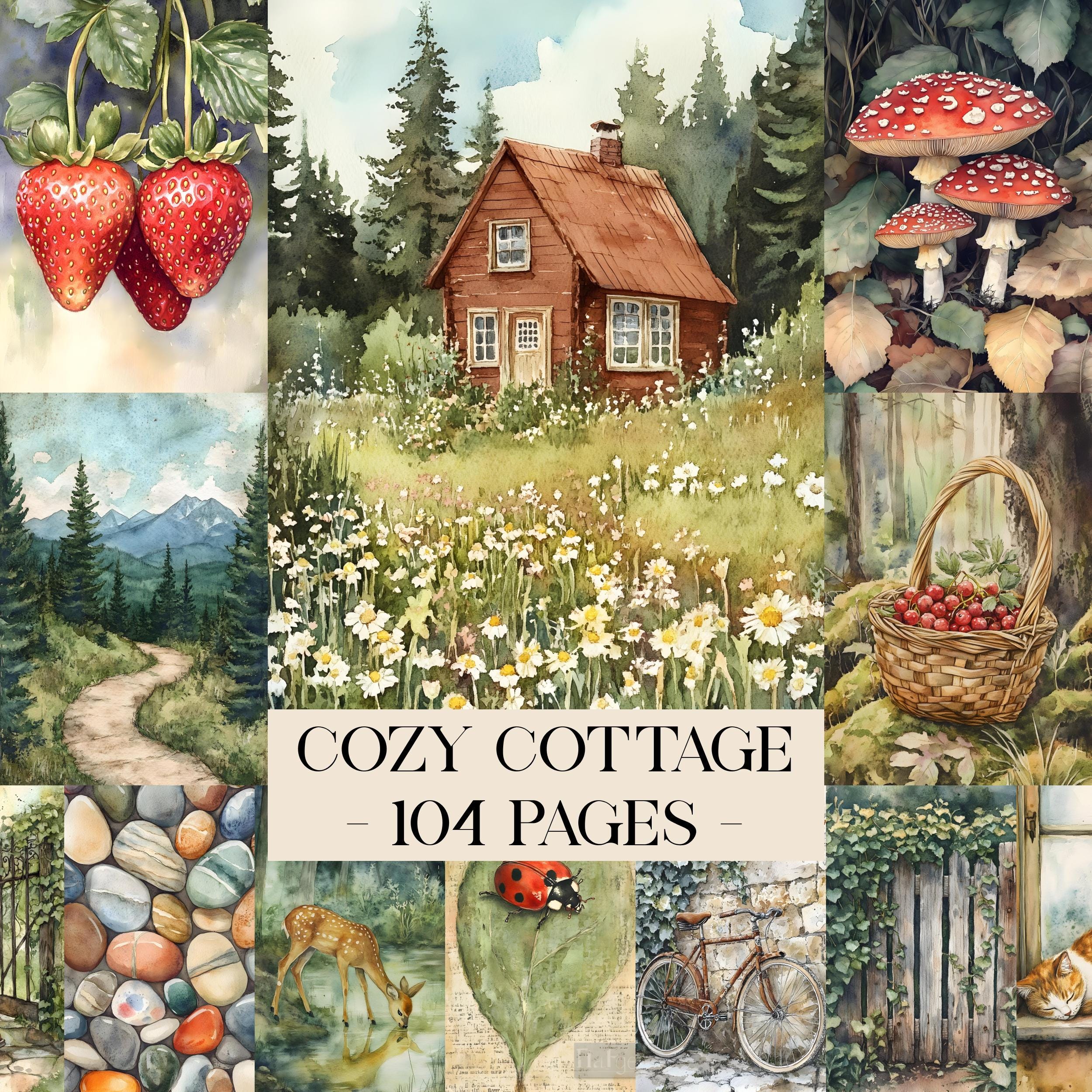 Cozy Cottage Junk Journal Pages, Spring Ephemera, Garden Junk Journal ...