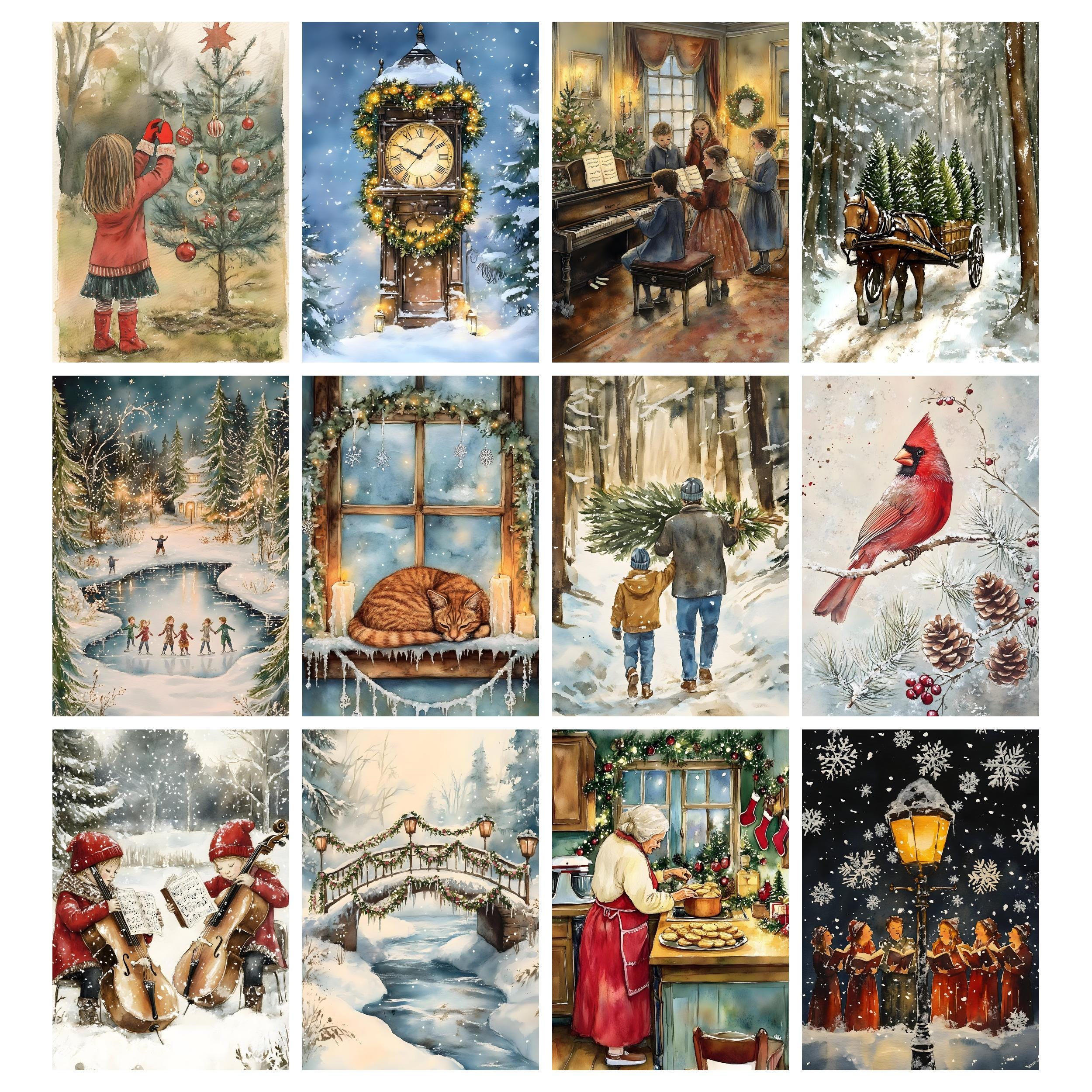 Vintage Christmas Junk Journal Printable Pages, Junk Journal Kit ...