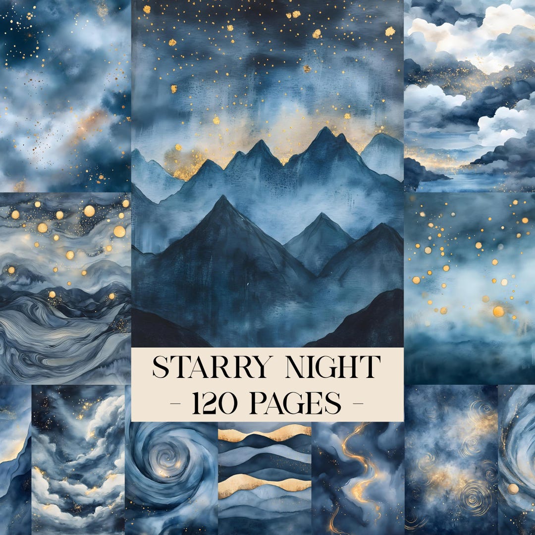 Celestial Moon Junk Journal Pages, Vintage Night Sky Ephemera ...