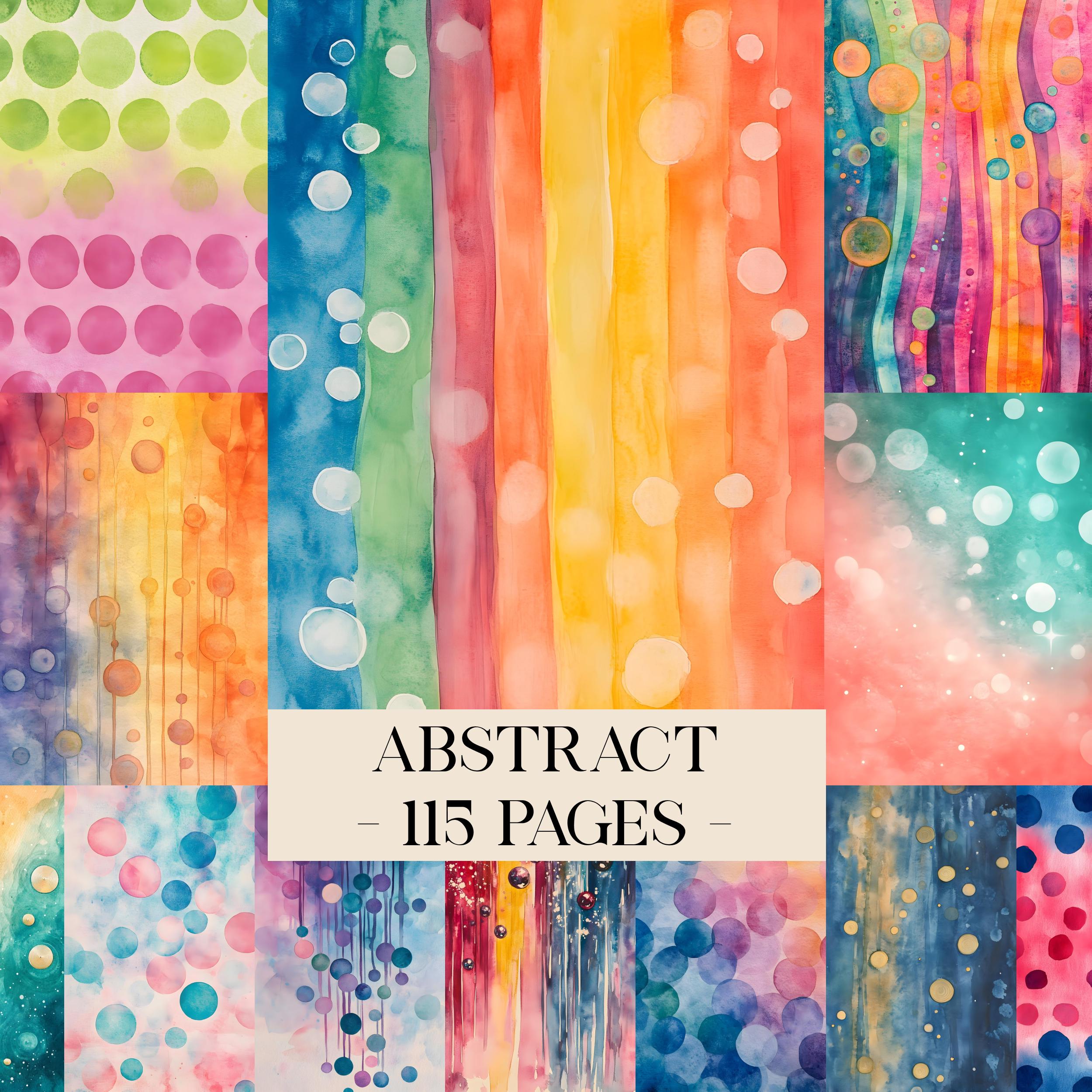 Abstract Digital Papers, Boho Printable Ephemera, Abstract Journal ...