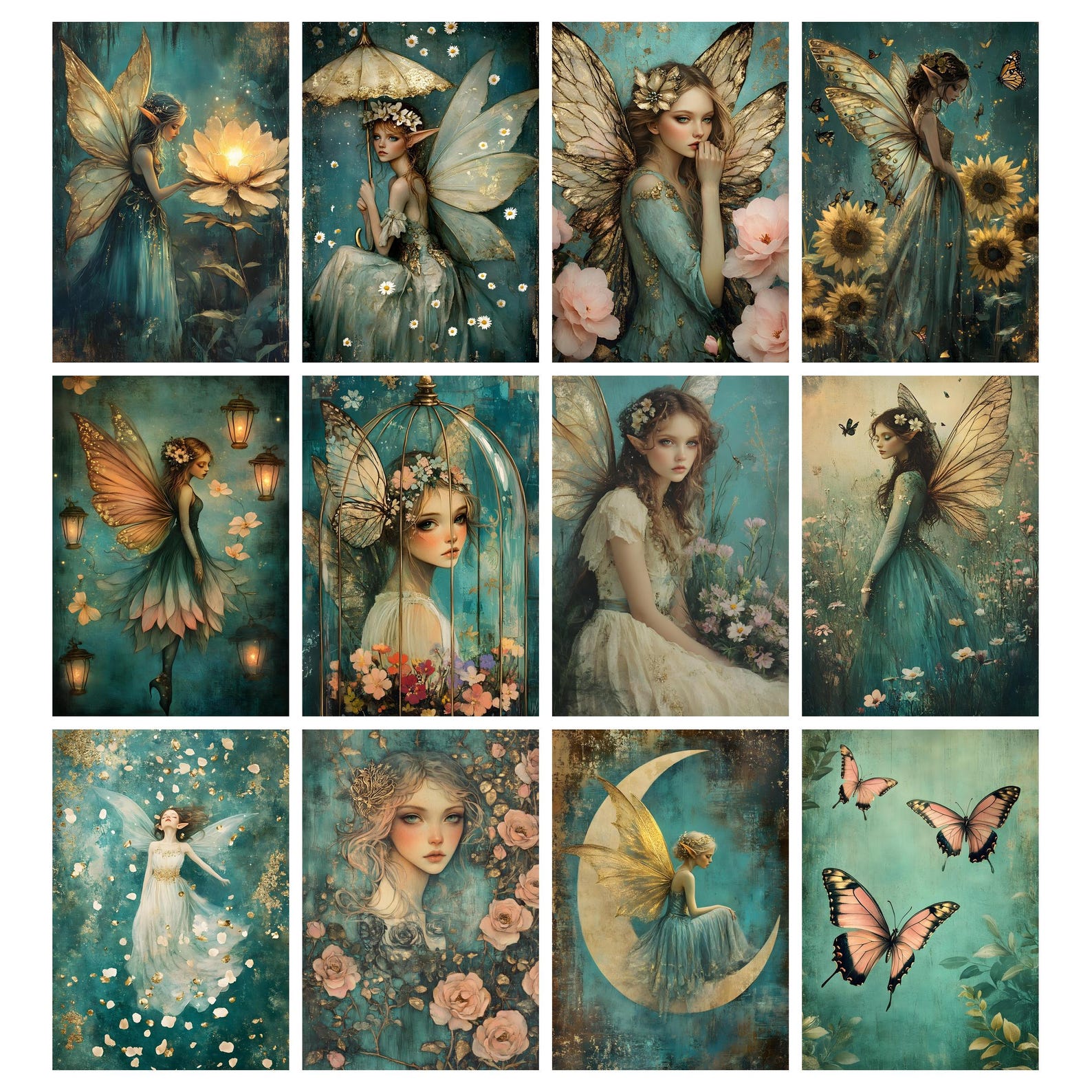 Fairy Junk Journal Pages, Magic Junk Journal Kit, Fairies Junk Journal ...